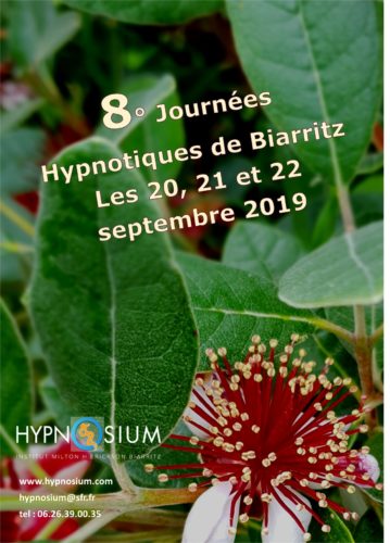 JHB, les Journées hypnotiques de Biarritz 18, 19 et 20 septembre 2020